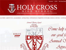 Tablet Screenshot of holycrosshs.com